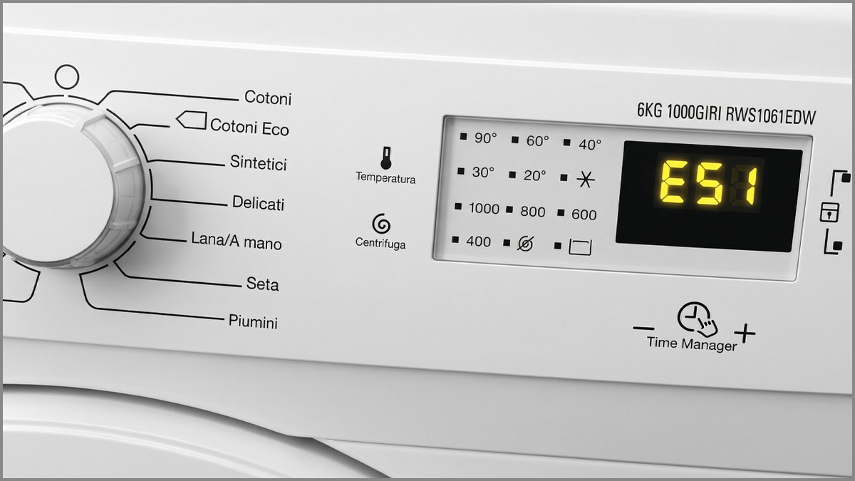 Lỗi E51 máy giặt Electrolux là gì?