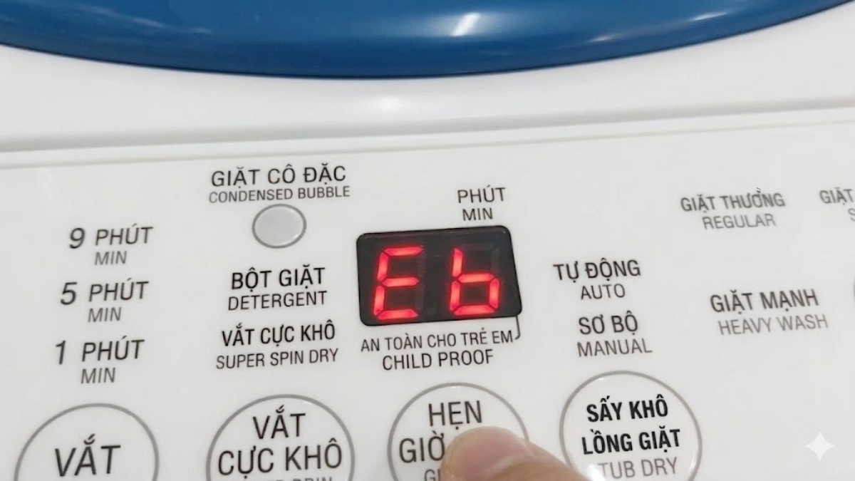 Lỗi E6 máy giặt Toshiba là gì?