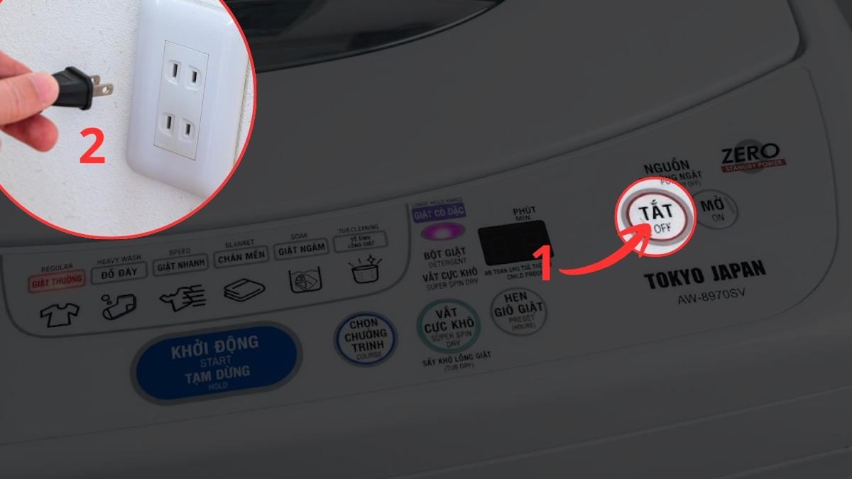 Cách kiểm tra lỗi E6 tại nhà bước 1