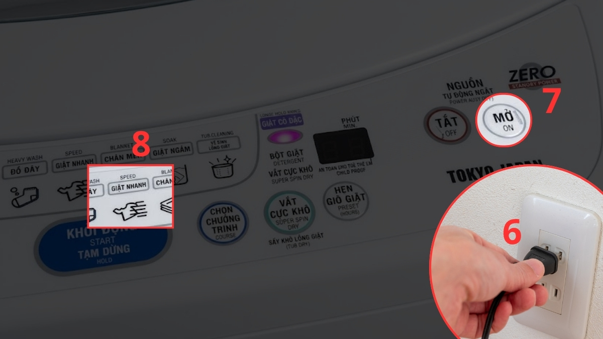 Cách kiểm tra lỗi E6 tại nhà bước 5