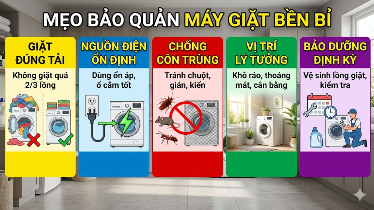 Cách hạn chế lỗi E63 máy giặt Toshiba