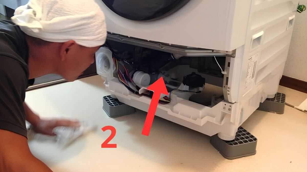 Cách kiểm tra lỗi E63 máy giặt Toshiba tại nhà bước 2