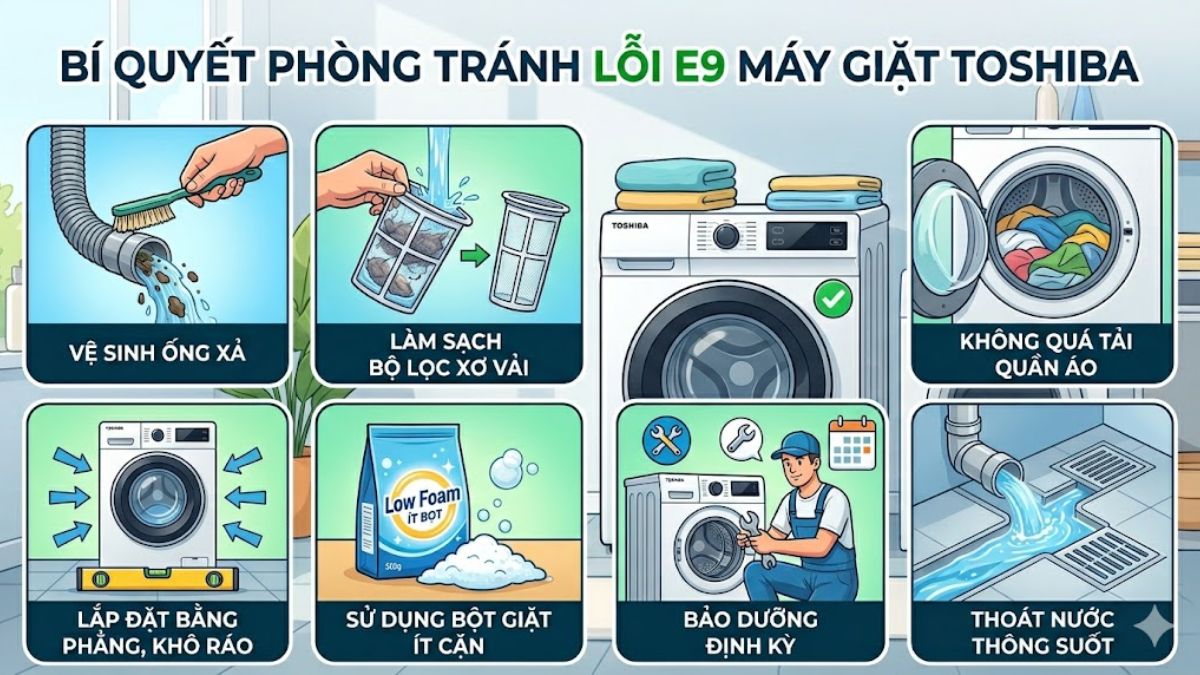 Cách phòng tránh lỗi E9 hiệu quả