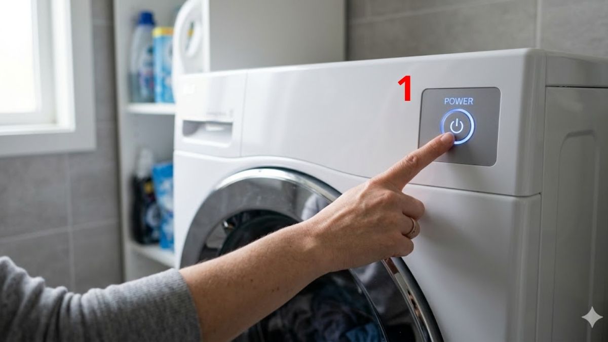 Cách kiểm tra và sửa lỗi ED máy giặt Aqua bằng cách reset máy giặt aqua bước 1