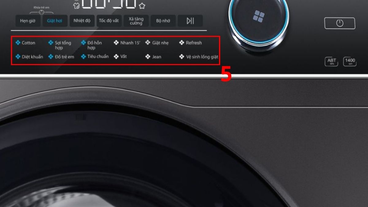 Cách kiểm tra và sửa lỗi ED máy giặt Aqua bằng cách reset máy giặt aqua bước 5
