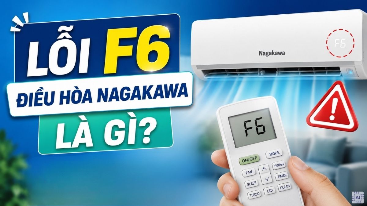 Lỗi F6 điều hòa Nagakawa là gì?