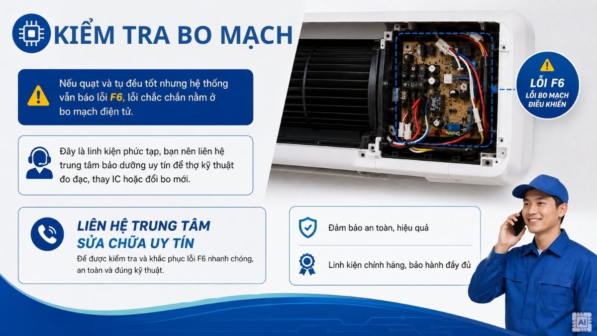 Cách khắc phục lỗi F6 điều hòa Nagakawa đơn giản