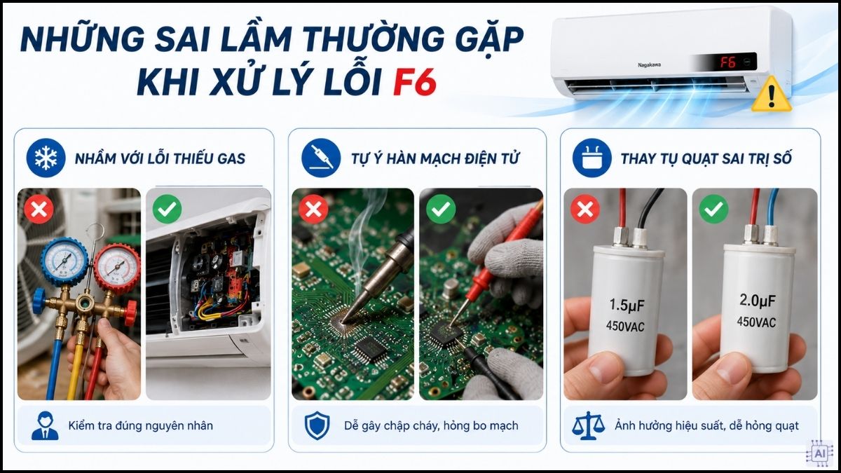 Những sai lầm thường gặp khi xử lý lỗi F6