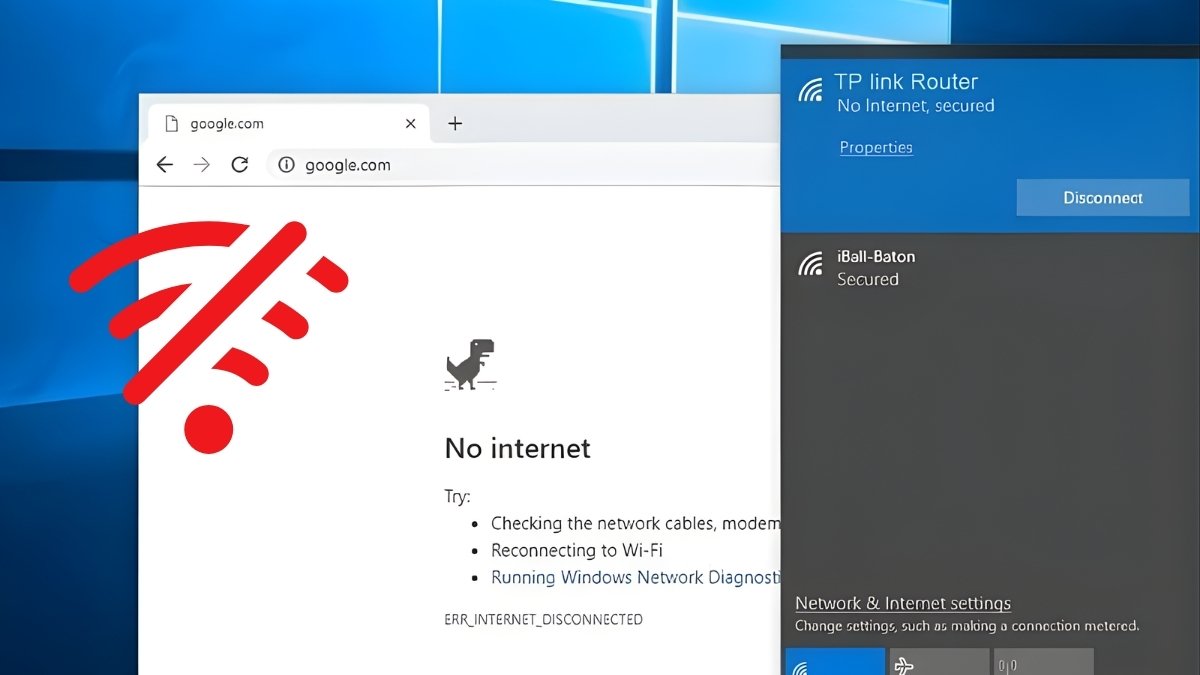 Nguyên nhân gây ra lỗi No Internet Secured