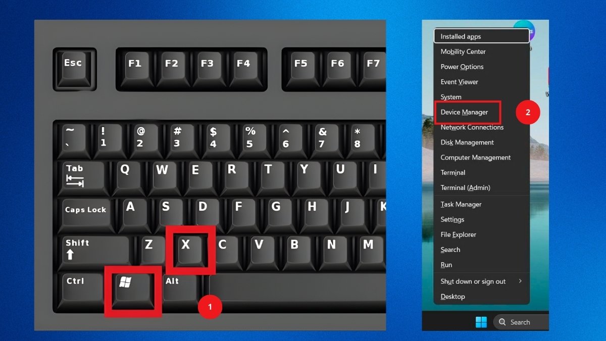 sửa lỗi No Internet Secured bằng cập nhật driver bước 1