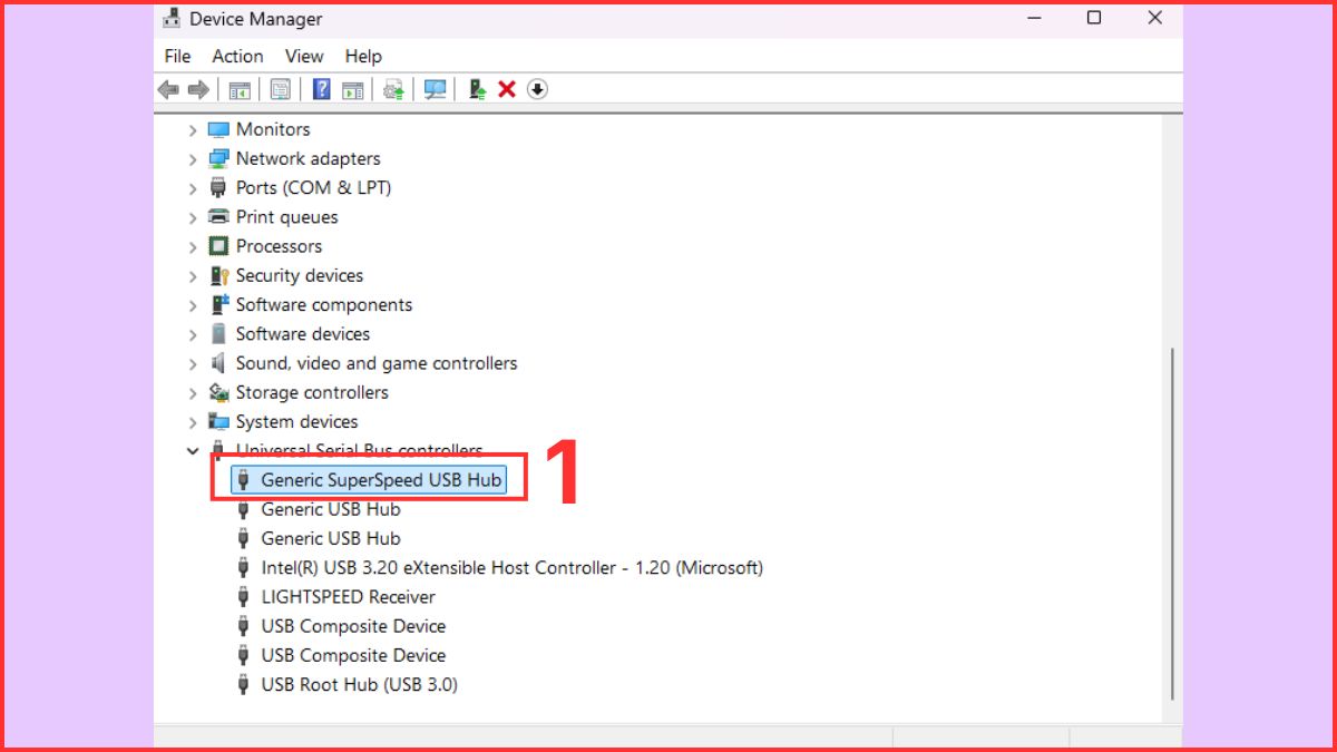 Cách khắc phục lỗi Power Surge on the USB Port bằng cách sửa lỗi phần mềm bước 1