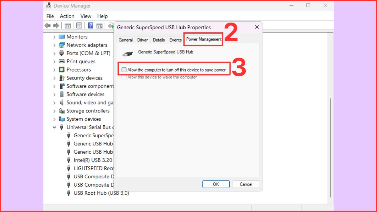 Cách khắc phục lỗi Power Surge on the USB Port bằng cách sửa lỗi phần mềm bước 2