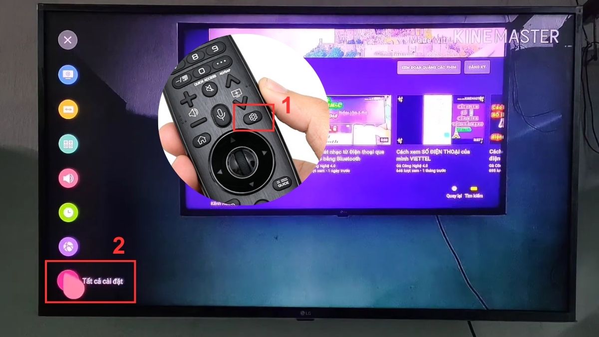 khắc phục lỗi tìm kiếm bằng giọng nói trên tivi LG bằng cập nhật phần mềm tivi bước 1