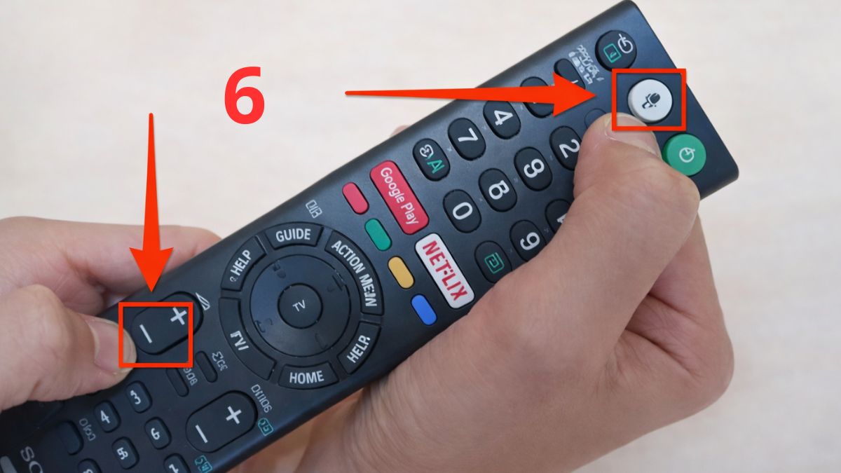 khắc phục lỗi tìm kiếm bằng giọng nói trên tivi Sony bằng ghép nối remote bước 3