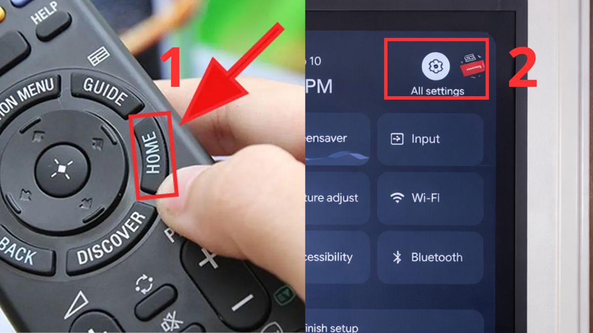 Cập nhật phần mềm của remote bước 1