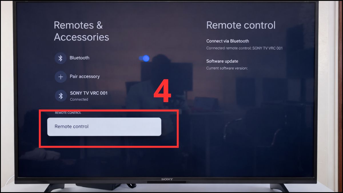 Cập nhật phần mềm của remote bước 2 tiếp theo