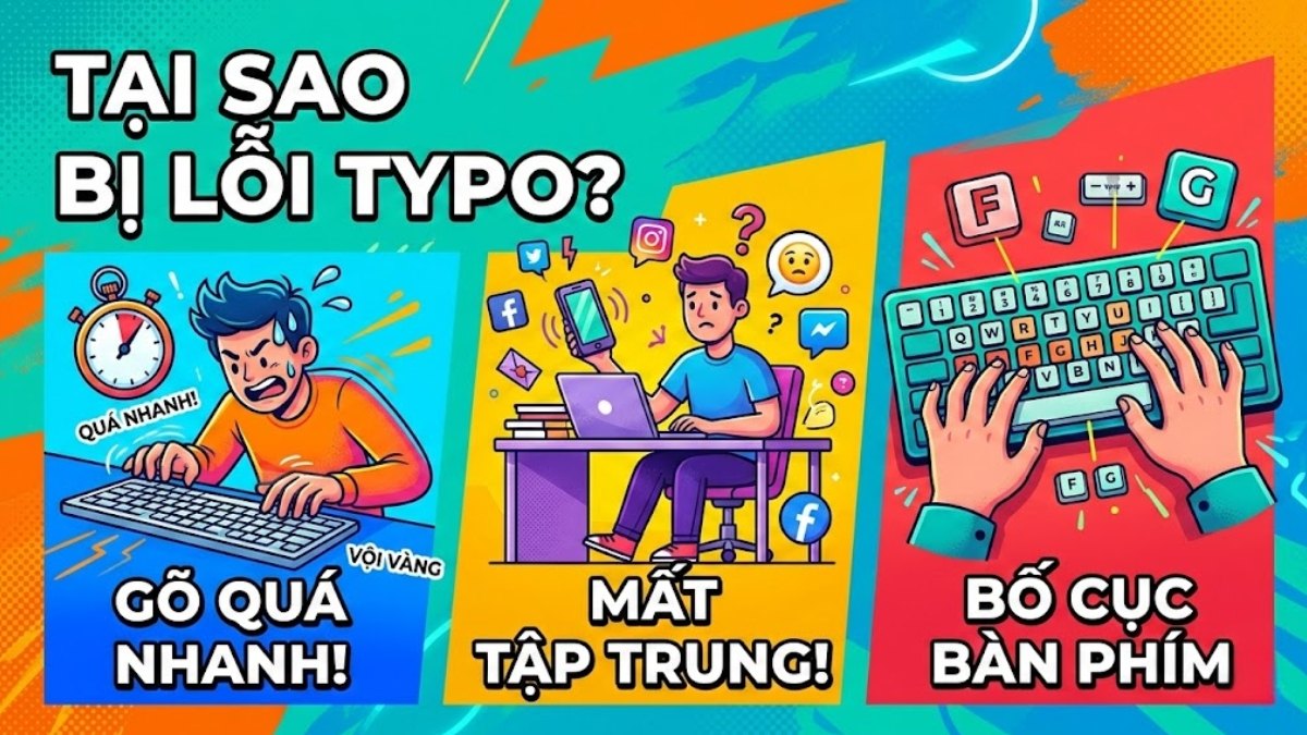 Nguyên nhân gây ra lỗi typo là gì?