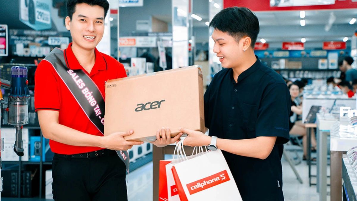 Mua laptop Acer hồng chính hãng tại CellphoneS