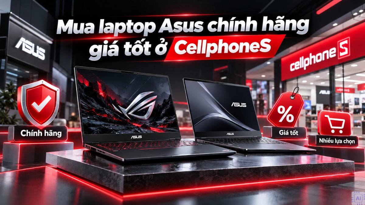 Mua laptop Asus chính hãng giá tốt ở đâu?