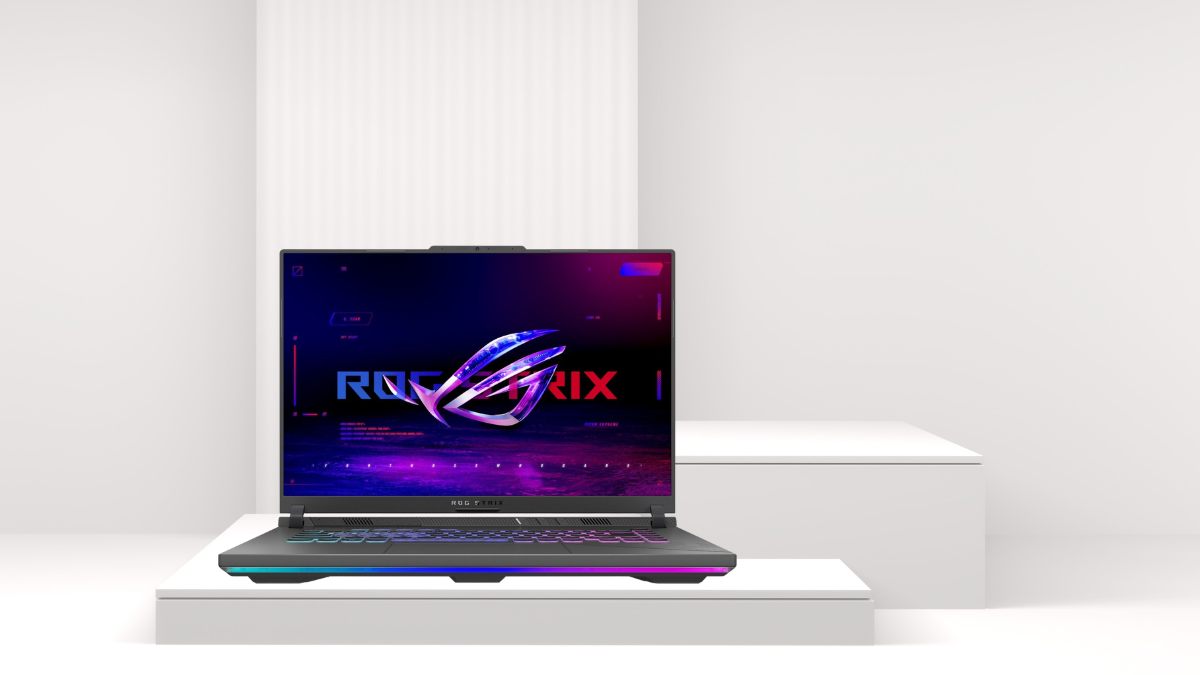 dòng laptop Asus màu đen - rog