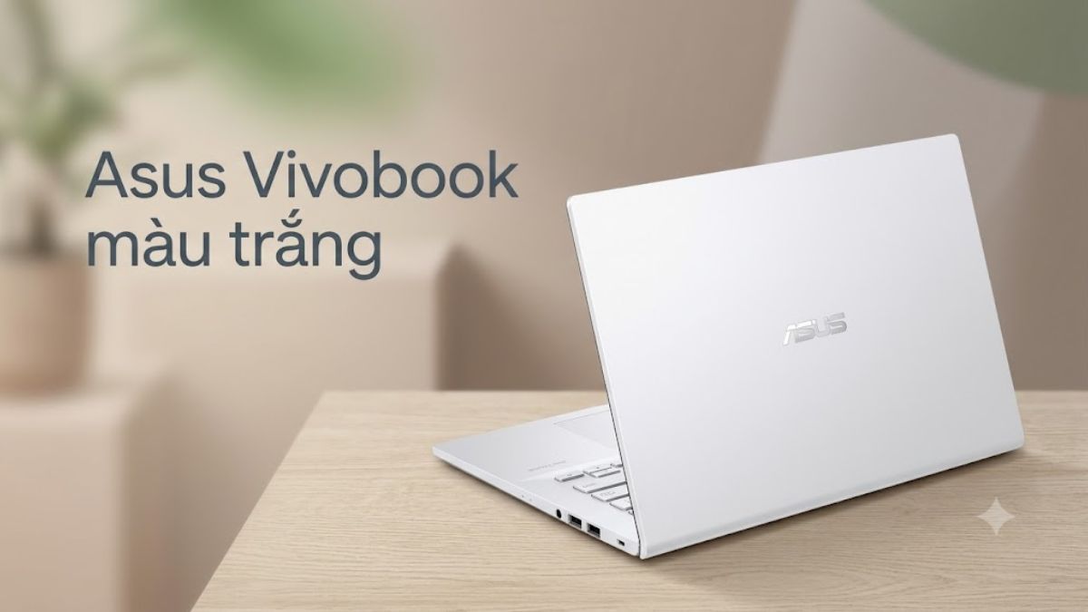 laptop asus màu trắng - asus vivobook