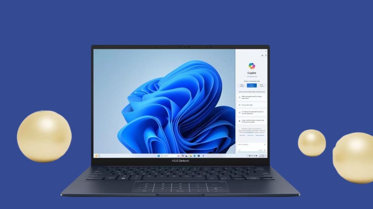 Laptop ASUS màu xanh cho sinh viên