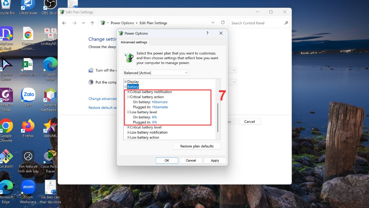 khắc phục lỗi laptop Dell báo sạc nhưng không vào pin bằng cách kiểm tra lại cài đặt pin bước 4