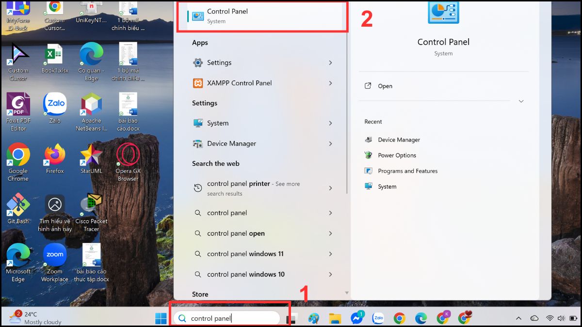 khắc phục lỗi laptop Dell báo sạc nhưng không vào pin bằng cách kiểm tra lại cài đặt pin bước 1