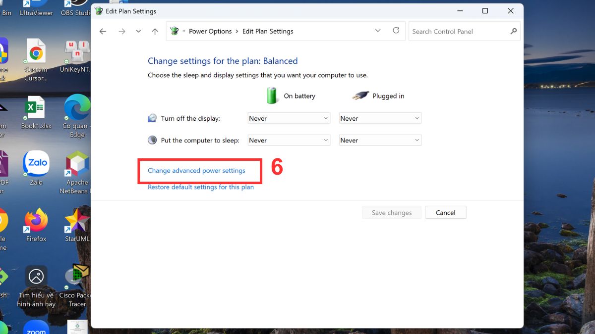 khắc phục lỗi laptop Dell báo sạc nhưng không vào pin bằng cách kiểm tra lại cài đặt pin bước 3 tiếp theo