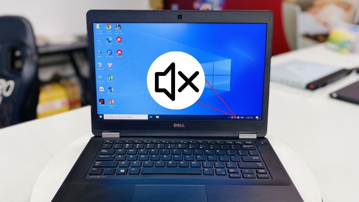Dấu hiệu laptop Dell bị mất tiếng