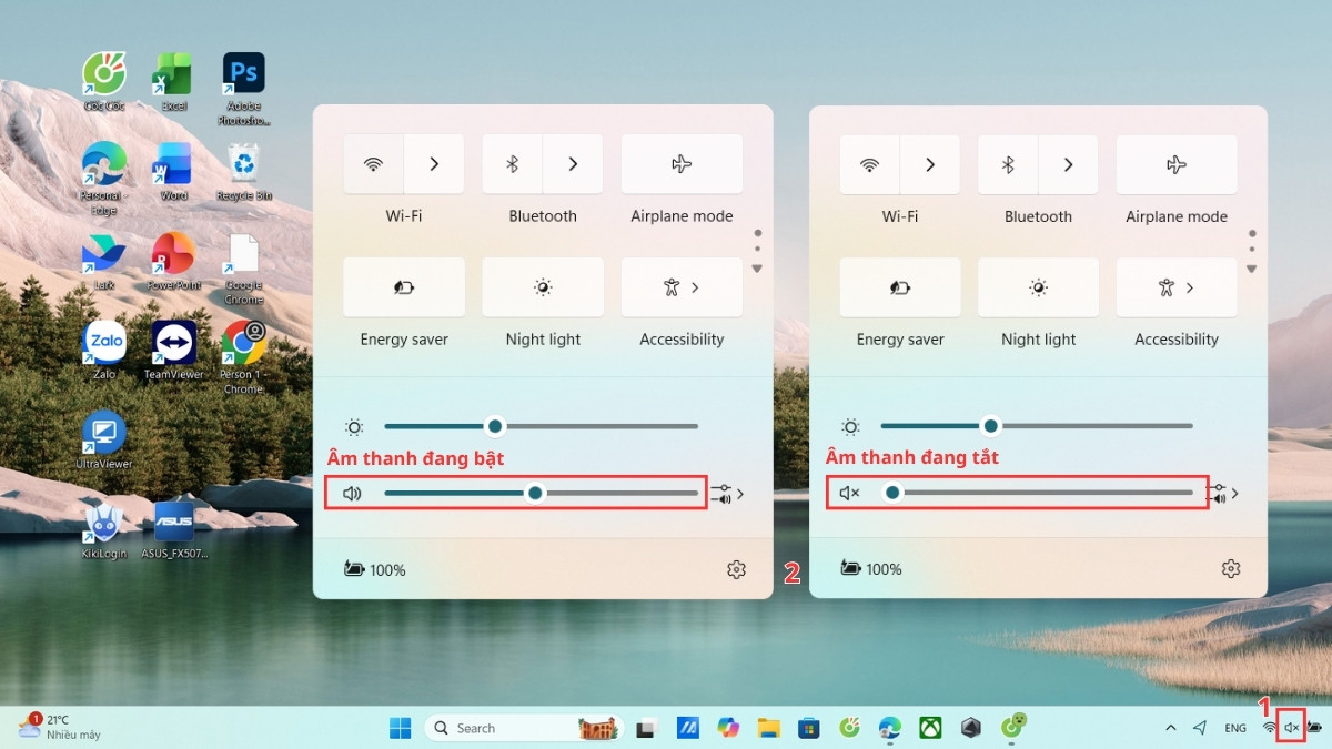 khắc phục lỗi laptop Dell bị mất tiếng bằng kiểm tra âm lượng