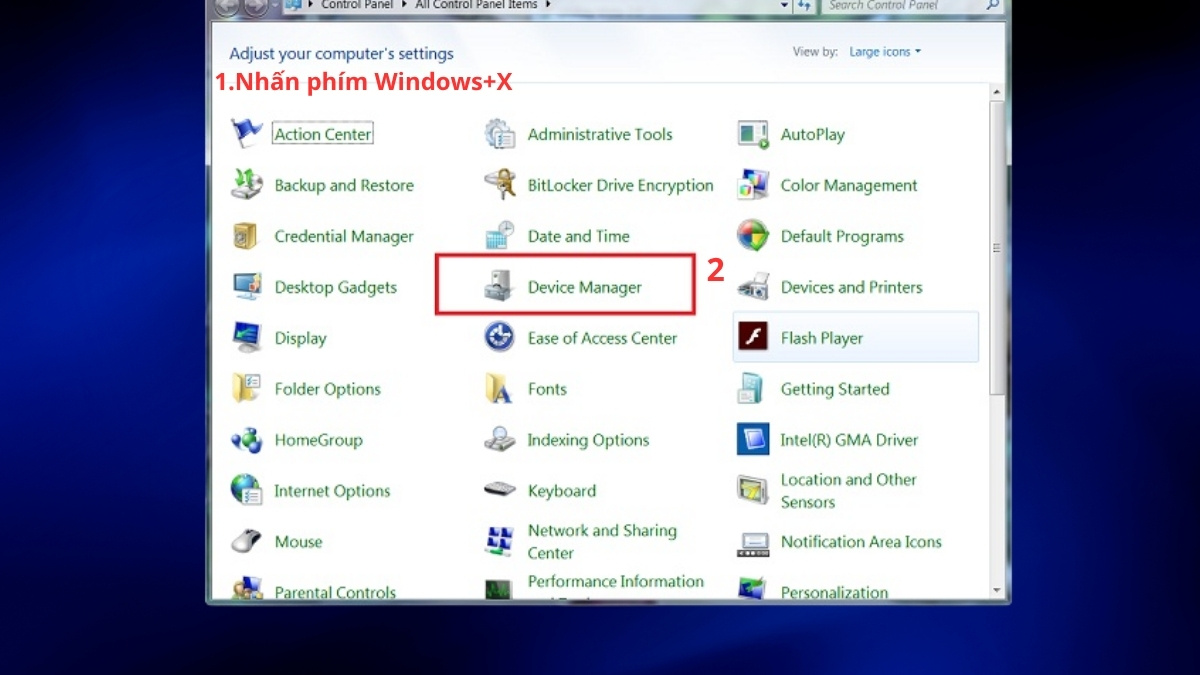 khắc phục lỗi laptop Dell bị mất tiếng bằng gỡ sound driver bước 1