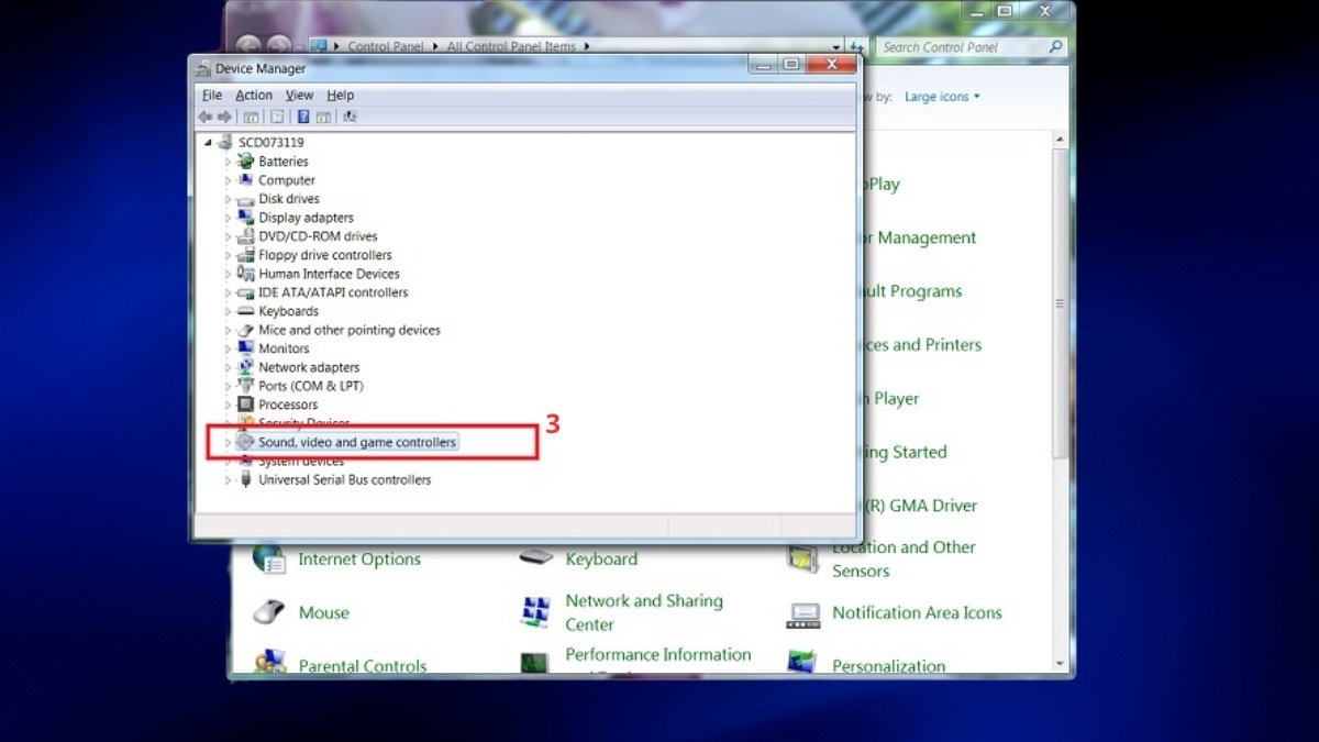 khắc phục lỗi laptop Dell bị mất tiếng bằng gỡ sound driver bước 2