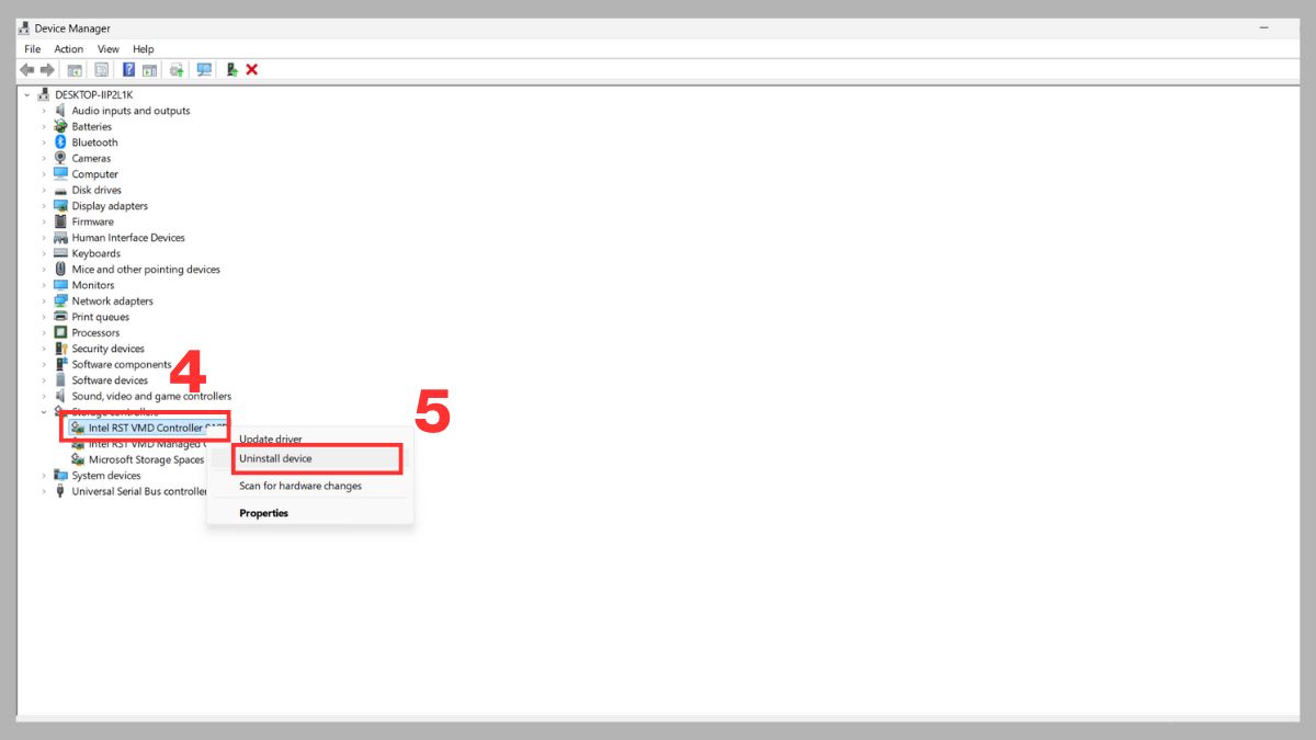 Kiểm tra và cài đặt driver ổ cứng bước 3