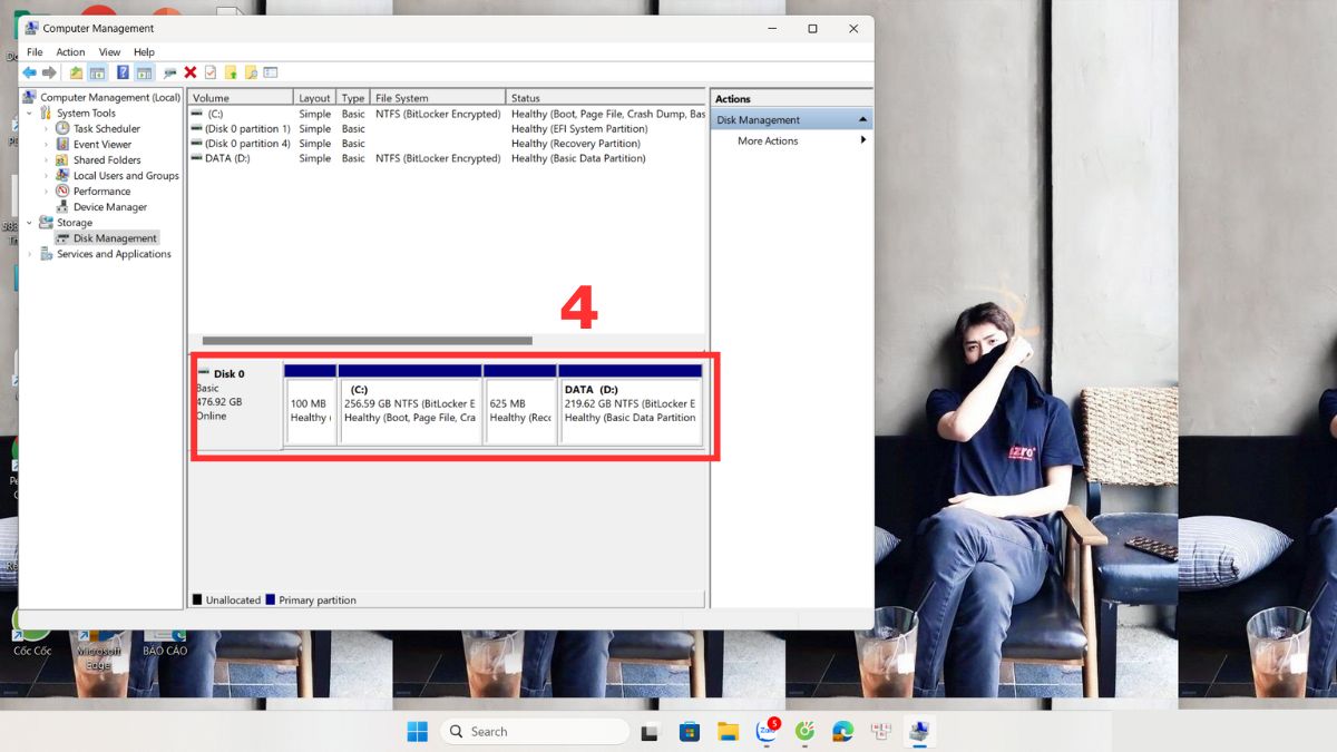 Cách kiểm tra laptop Dell có nhận ổ cứng hay không bước 3