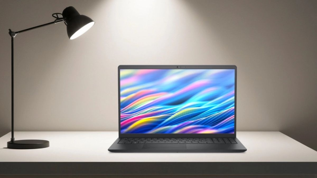 Laptop Dell màu đen cho dân văn phòng