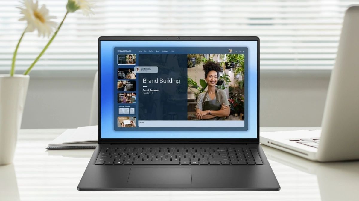Laptop Dell màu đen cho lập trình viên