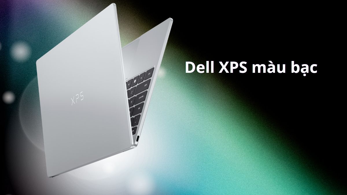 dòng laptop Dell màu bạc - XPS
