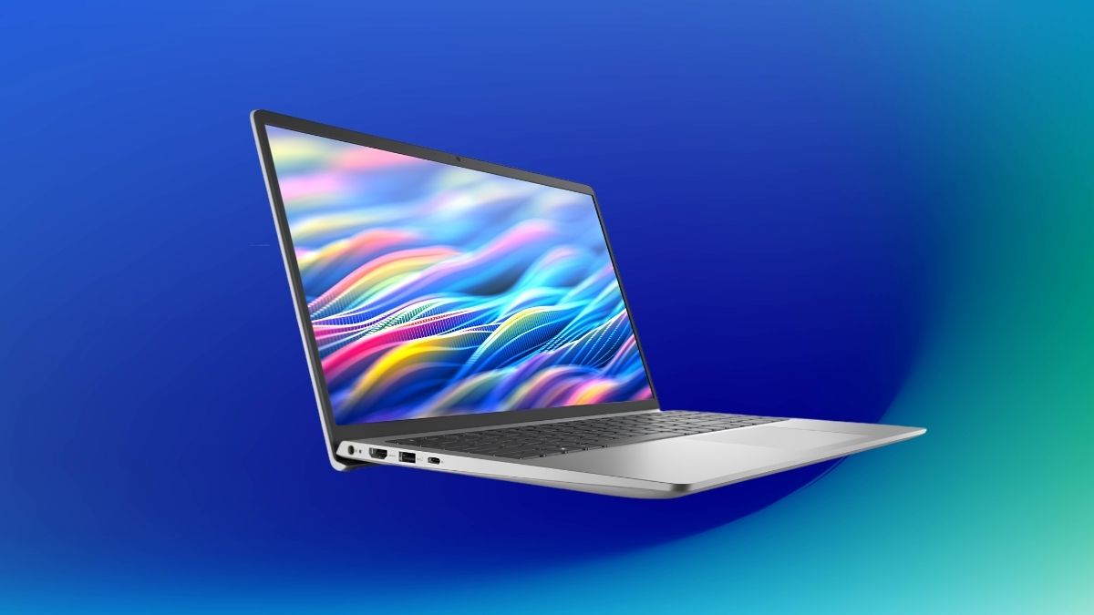 Laptop Dell màu bạc cho sinh viên