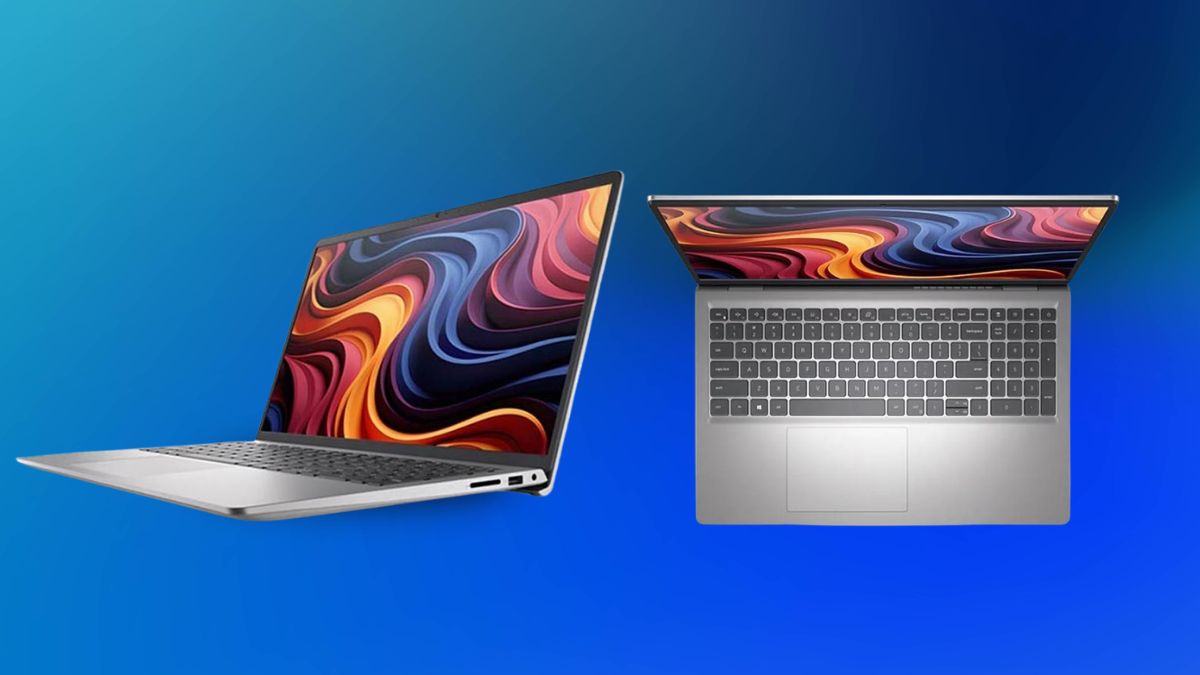 Laptop Dell màu bạc lập trình viên