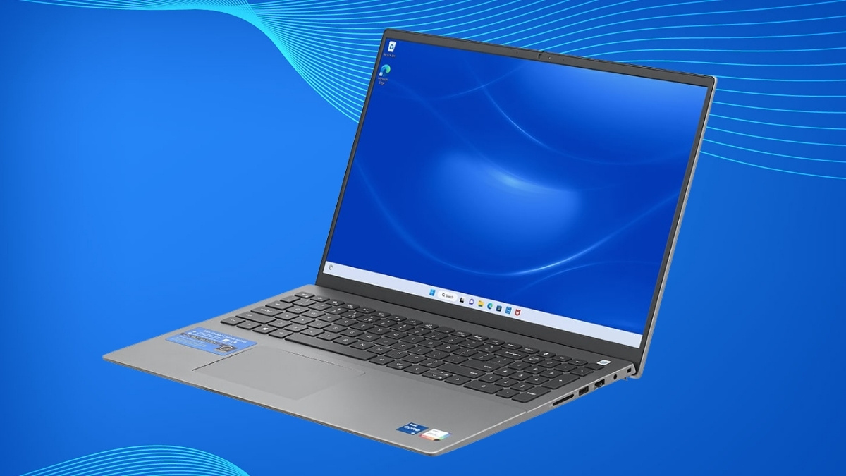 Laptop Dell màu xám cho dân văn phòng