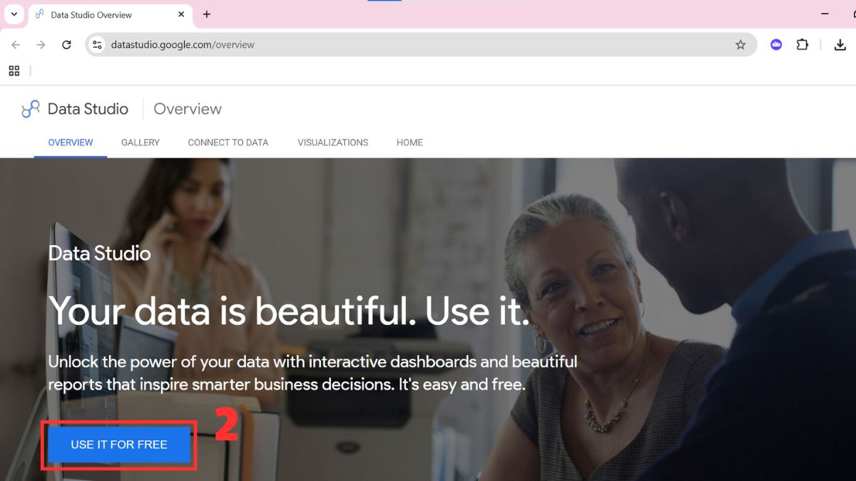 Hướng dẫn sử dụng Looker Studio bước 1 tiếp theo