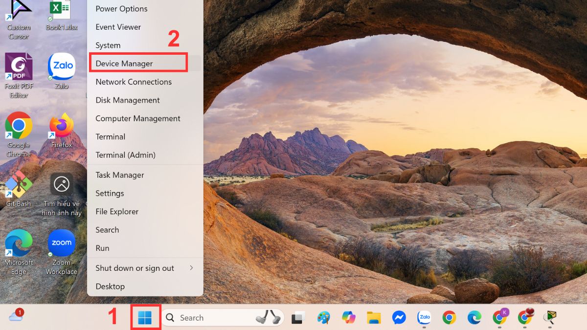 khắc phục màn hình laptop bị nhòe bằng cài lại driver màn hình bước 1