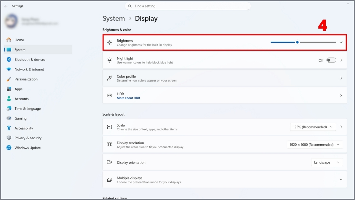 khắc phục lỗi màn hình laptop Dell bị tối đen bằng phím tắt bước 3