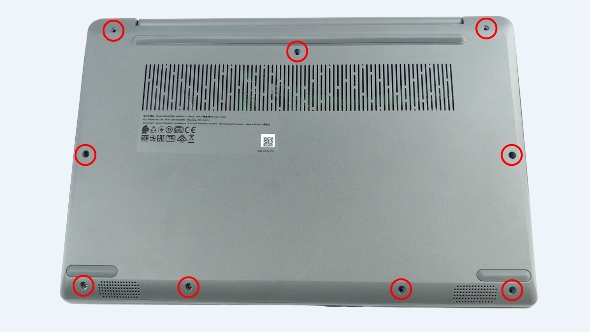 khắc phục lỗi màn hình laptop Dell bị tối đen bằng vệ sinh lại cáp màn hình bước 1