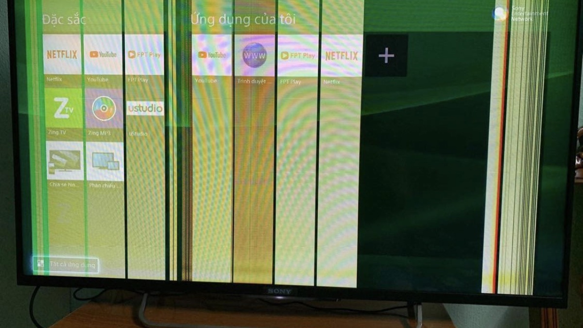Màn hình tivi Sony bị sọc là lỗi gì?
