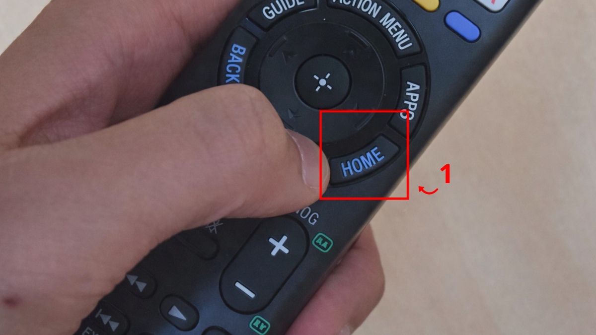 sửa lỗi màn hình tivi Sony bị sọc cho dòng Smart bằng cách kiểm tra giao diện menu bước 1