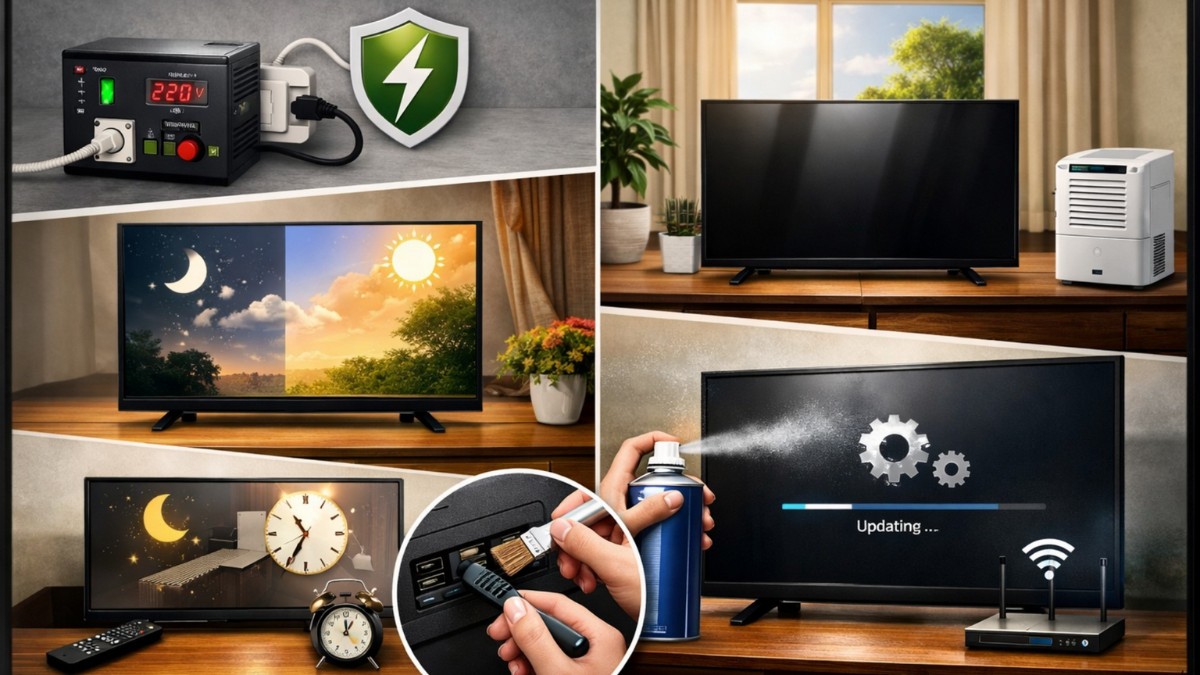 Cách sử dụng để hạn chế lỗi màn hình tivi Sony bị sọc