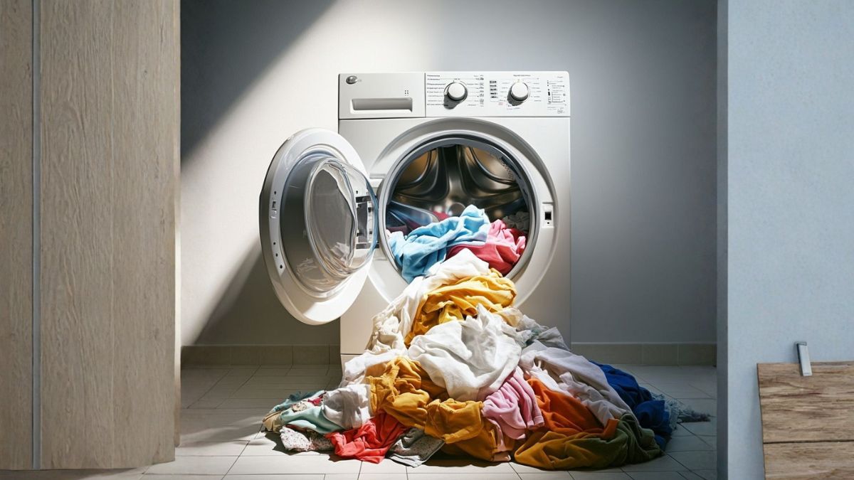 Nguyên nhân máy giặt bị rung lắc mạnh khi vắt - phân bổ quần áo không đều