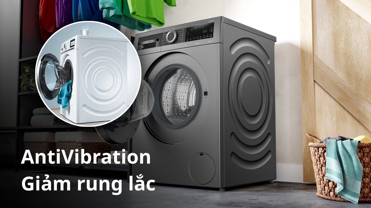 máy giặt bosch có tốt không, có giảm rung lắc không